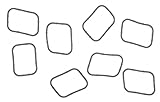 PartCatalog Engine Intake Manifold Gasket Set Compatible With Dodge Durango 4.7L V8 2007 2006 2005 2004 2003 2002 2001 2000 P-3348711