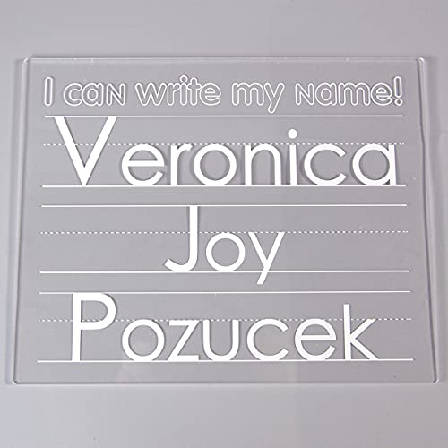Personalized Name Custom Trace Dry Erase Board - Tracing Board For Kids With Marker - Kid's Gifts, Custom Gift, Preschool (8X10Inch) #TOP3
