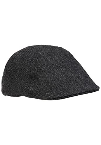 Preisvergleich Produktbild camel active Herren Flat Cap aus Leinenmix Fliegermütze, Anthrazit, XL