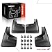 A-Premium Set of 4PCS Mud Flaps Splash Guards Mudguards Mudflaps Compatible with Chevrolet Avalanche, Silverado, Suburban, Tahoe 01-06 & GMC Sierra, Yukon 00-06, fits for Fender Flares, Front & Rear