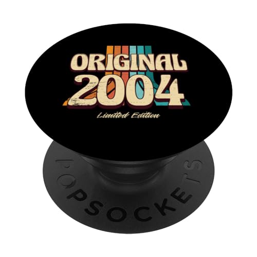2004 Vintage Cumpleaños Retro Edición Limitada Hombres Mujer PopSockets PopGrip Intercambiable
