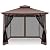 COBIZI Gazebo with Improved Cold-Proof Nettings Winter Gazebos on Clearance Heavy Duty Gazebo Double Roof with Metal Frame Gazebo Tent for Patio, Deck (Frame Thickened)