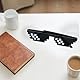 Gjinxi 3 Stück Thug Life Pixelated Sonnenbrille Thug Life Brille Coole Brillen Lustige Brillen Pixel Sonnenbrillen PC Sonnenbrillen Unisex Mosaik Brille Party Mosaik Brillen