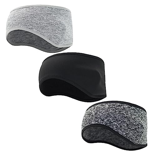 Balacoo 3 peças de capas de orelha de lã para esportes de inverno, faixa de cabeça, aquecedor, cache