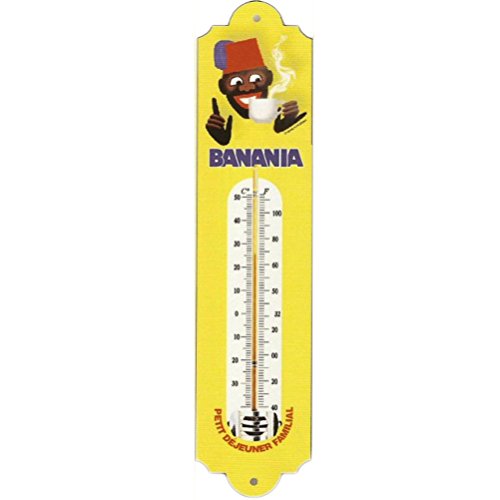 THERMOMETRE DECO METAL EMAILLE PUB BANANIA J'ADORE 2 thumbnail