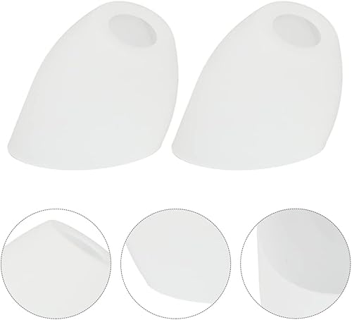 Miniatura 7 de Veemoon 2 piezas de pantalla de plástico de herradura de repuesto, pantalla de lámpara para lámpara de mesa de oficina en casa, pantalla de alta