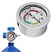 Air Pump Pressure Gauge 40MPA 6000psi Oil Filling Diving Rebreather Equippment Manometer