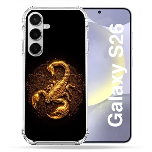 Coque Samsung S26 renforcée avec fresque scorpion animalier antichoc
