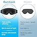 MyHalos® Sleep Mask – 3D Blackout Eye Mask for Women & Men, Side Sleepers, Zero Pressure Memory Foam Eyelash Friendly, Breathable,Award-Winning Sleep Aid for Travel (Black, 1 Count (Pack of 1))