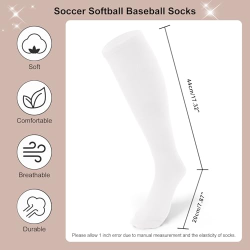 Unisex Soccer Socks Knee High Solid Baseball Football Sports Team Socks3