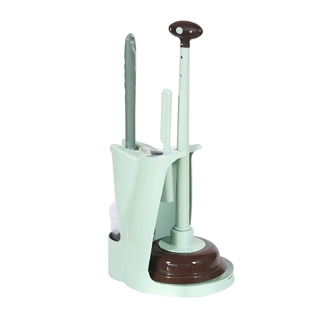Spazzola Per Servizi Igienici Holder Brush Holder creativo Due-in-one WC Spazzola for la pulizia della casa Pennello for la casa Blocco for la ciotola del water a 360 ° Nessuna pennello del toilette s