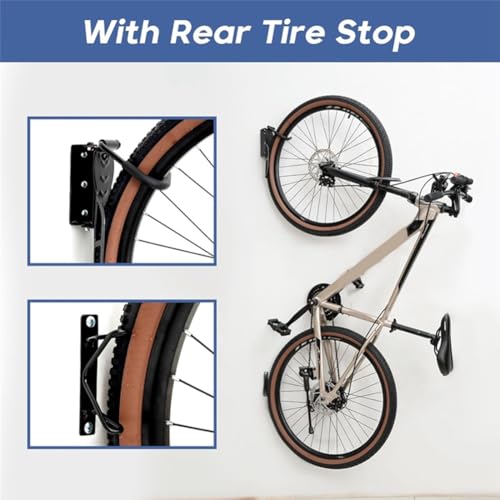 Support mural pour vélo pivotant à 180° pour gain de place