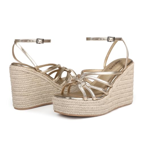 Women's Espadrille Wedge Sandal Casual Summer Square Toe Strappy Platform Sandal for Women3