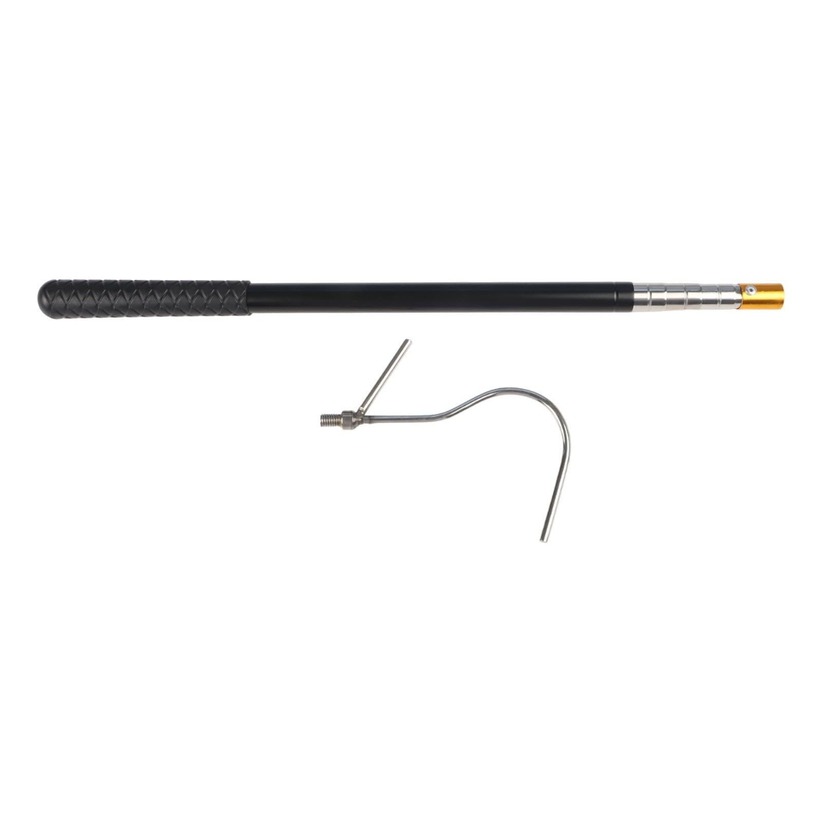 Asta apritetto retrattile 53,5-160 cm, regolabile in acciaio inox, strumento di apertura con gancio per camper, roulotte, lucernari di casa