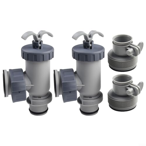 Conjunto completo de válvula de émbolo para bombas de filtro Intex, incluye adaptadores de manguera y válvulas