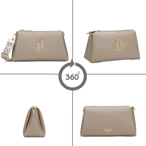 Image of Lavie Luxe Women's Tory26 3-Compartment Crossbody Sling Bag | Ladies Purse Handbag | Gift for Women