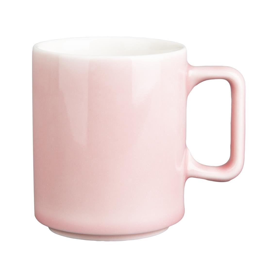 Tasses à fondant rose Olympia élégantes finitions soignées 340 ml