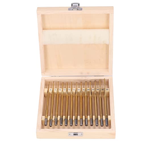 13Pcs Holzbearbeitung Flachbohrer Kohlenstoffstahl 1/4 Zoll Sechskantschaft Spaten Bohrer Set Lochschneider,Lochsäge