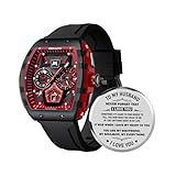 MEGALITH Orologio Uomo Cronografo Militare: Orologi da Polso Impermeabile Moda Design Grande Analogico - Regalo per Marito Padre Anniversario Compleanno