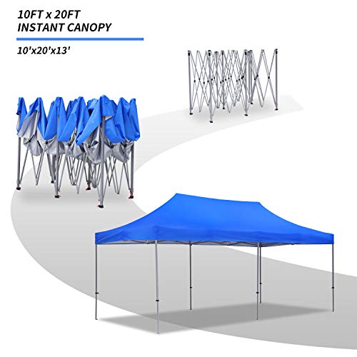 Gdy 10X20 Feet Pop Up Outdoor Canopy Tent, Commercial Instant Gazebos, Portable Party Canopies #TOP4