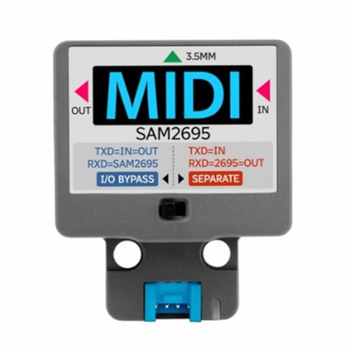 Buhdjfnke Puerto Serie de la Unidad Midi M5 A la Interfaz de Procesamiento de Audio Sam2695 Audio Processing 3.5 de la Unidad Midi para Sistemas de Reconocimiento de Voz M5 Atom Ai