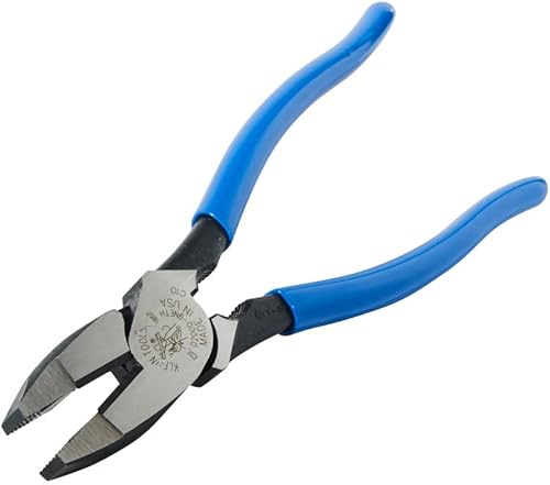 Miniatura 3 de Klein Tools D2000-9NETH Pinzas de agarre de rosca para electricistas, diseño de alto apalancamiento y perfil aerodinámico con punta redondeada y