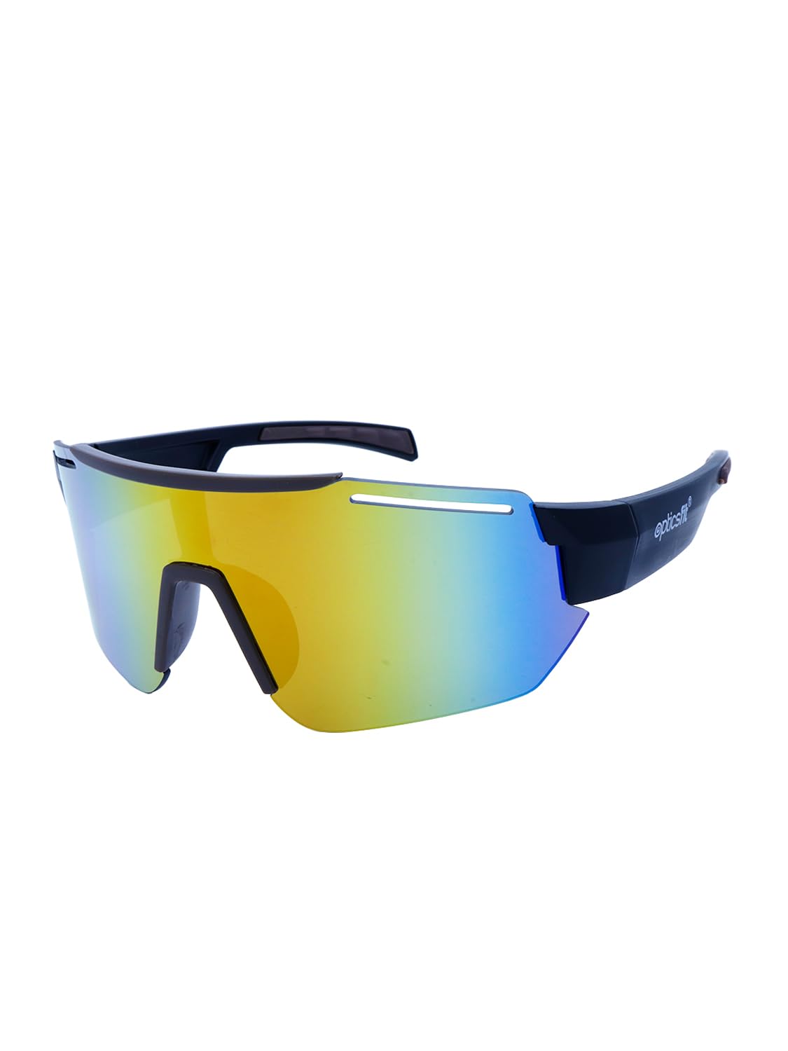 OPTICSFIT Polarised UV Protected Sunglasses Goggles Eyewear Sporty Shield Polycarbonate for Men and Women (Unisex)-image-18