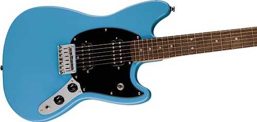 Image of Squire Sonic Mustang Electric Guitar, California Blue, Laurel Fingerboard