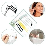 Ohrenreiniger Edelstahl Set, 10 Stück Ohrenschmalz Entferner, Ear Cleaning Ohr Schmalz Reiniger Werkzeug, Sichere Spirale Ear Cleaner Ohren Reinigung Werkzeug für Kinder Erwachsene