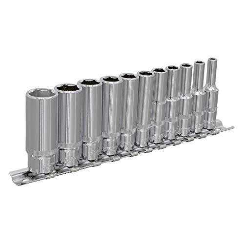 Sealey Ak2671 Socket Set 11Pc 1/4Sq Drive 6Pt Deep Walldrive Imperial