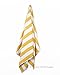 Linteum Textile (4-Pack, 30x60 in, Gold Stripes) Beach Cabana Stripe Pool Towels, 100% Cotton