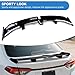 Trunk Rear Spoiler Compatible with Toyota Corolla 2019-2024 4-Door Sedan,PRO Style ABS Material Trunk Spoiler Wing,Glossy Black