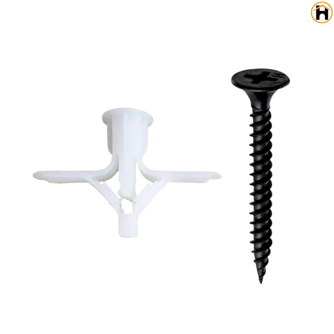 Homdum Assorted Nylon Wall Plugs I Sleeve Gitt I Toggle Anchor Plug I Pack of 270Pc 1