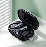 CAPOXO Écouteurs Bluetooth sans Fil Sport avec Crochet, Réducteur de Bruit ANC -30dB, IPX7...