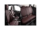 Unbit Car Seat Covers Compatible with BMW F10 E46 E39 F40 E90 I3 F44 X5 X3 F25 E60 G20 E93 X1 E36 Serie 1 Custom Leather Accessories (Color : 5 Seats-Coffee)