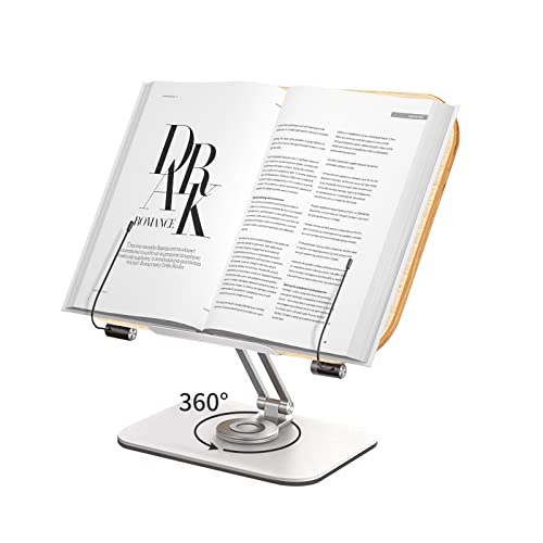 Gearking Book Stand for Reading 360° Rotate Adjustable Book Holder Multi Heights Angles Adjustable Foldable Wooden for Books Laptop Textbook Recipe Document Gearking Book Stand for Reading 360° Rotate Adjustable Book Holder Multi Heights Angles Adjustable Foldable Wooden for Books Laptop Textbook Recipe Document