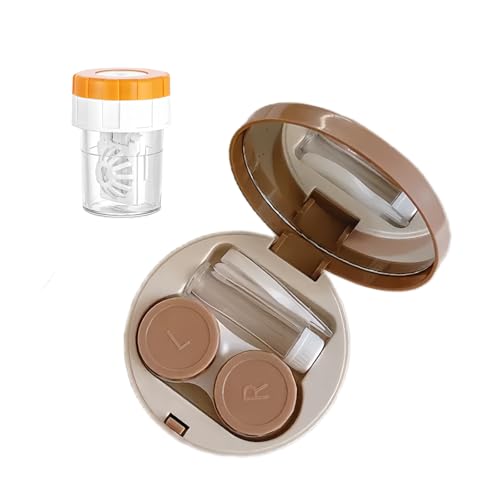 YKuzLx Contact Lens Case with Cleaner Washer