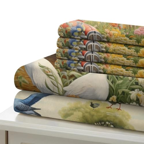 Parure 3D camion rouge housse de couette microfibre zip Super King - 6