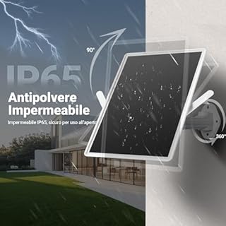 Orayafid Outdoor Solar 4G Router per telecamere di sorveglianza, supporta schede SIM/VSIM, batteria integrata da 20000 mAh e pannello solare da 15 W, collega fino a 8 telecamere di sicurezza e