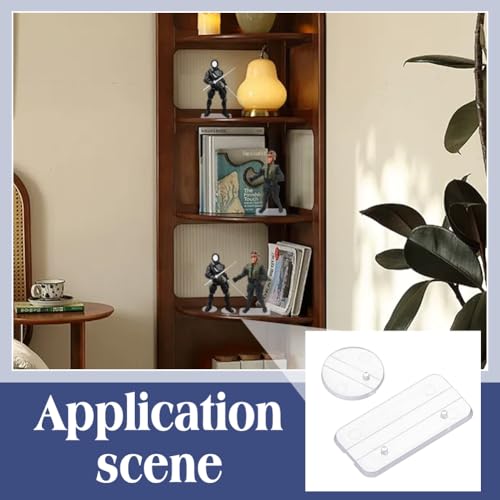 Miniatura 5 de Fingerinspire 40 Piezas Figuras De Acción Soporte Rectangular Redondo Acrílico Transparente Modelo Soporte Soporte Montaje Soporte De Exhibición Accesorios Para La Mayoría De Figuras De Acción Modelo