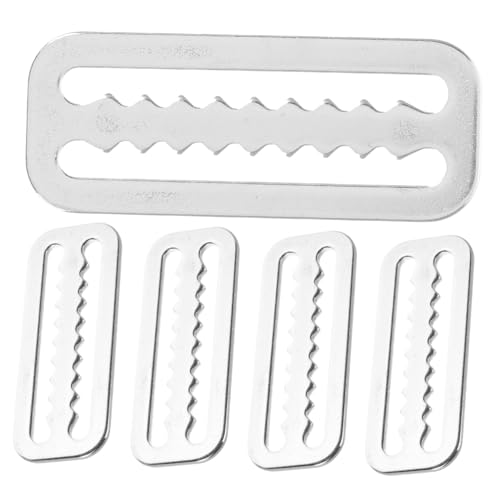 JOINPAYA 5Pcs Stainless Steel Weight Belt Keeper Clips Durable Diving Buckle Retainers for Snorkelling Outdoor Activities Easy Installation Versatile Use for Weight Belts