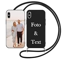 Yoedge Cover Personalizzata per iPhone 17 6,3 Personalizzato con Foto Immagine Testi Disegni Custodia Personalizzabile Regalo Album Personalizzabili Nero Bianco per iPhone 17