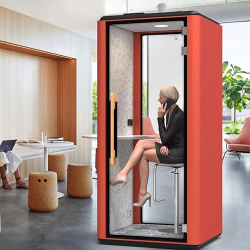 Durable Aluminum Silent Soundproof Booth, Soundproofing Recording Studio Booth, Portable Modular Sound Proof Pod for Public Spaces, Office Buildings and Sports Venues for Private Conferences