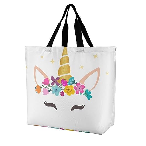 Sac shopping femme jolie licorne : un grand cabas poétique pour illuminer vos journées