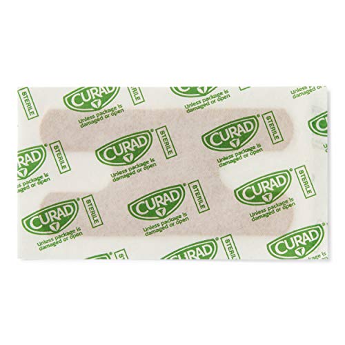 Curad Fabric Adhesive Knuckle Bandages, Finger Bandages For Knuckles (Pack Of 100), Natural #TOP5