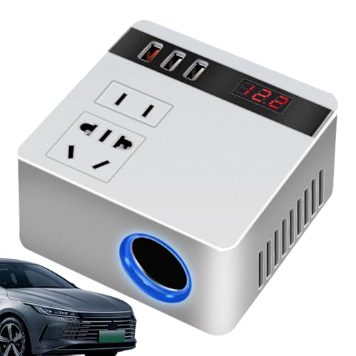 Adaptateur voiture pour voyage et camping avec chargeur ordinateur 150W