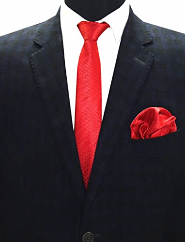 Image of TIE STUDIO Men's Necktie Pocket Square & Cufflink Set | Standard | Jacquard Fabric | Superior Stitching |
