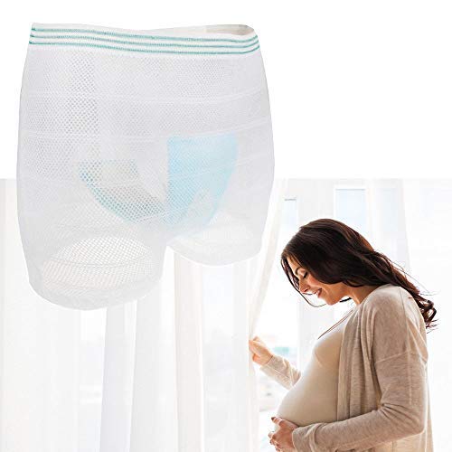 Ropa interior de maternidad desechable de bragas de hospital Ropa interior lavable postparto de recuperación de sección C (5 piezas,XXL) Cover