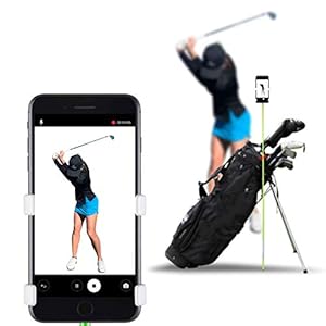 SelfieGOLF Record Golf Swing – Cell Phone Clip Holder and Training Aid – Golf Accessories – Works with Any Smart Phone…