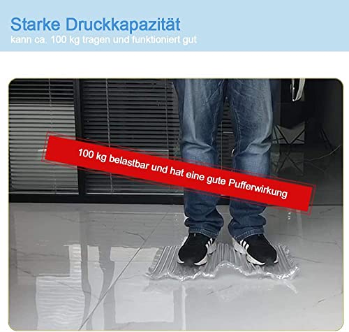 Luftpolsterfolie, 40 cm x 45m, aufblasbares Luftkissen, Säulenwickel für schwere Verpackungen und Umzüge, großer Blasen-Weinflaschen-Schutz, zerbrechliches Versandzubehör mit kostenloser Pumpe